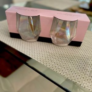Rachel Zoe set of two stemless wine glasses